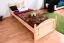 Single bed / Guest bed  82A, solid pine wood, clear finish - 80 x 200 cm