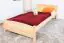 Single bed / Guest bed 80C, solid pine wood, clearly varnished, incl. slatted bed frame - 100 x 200 cm