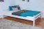 Guest Bed 'Easy Premium Line ®' K4/1, 140 x 200 cm Beech solid wood white lacquered