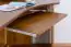 Desk in solid pine wood colour Rustic Oak Junco 185 - Dimensions: 74 x 138 x 83 cm (H x W x D)