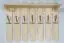 Garderobe solid, natural pine wood Junco 354 – Dimensions 60 x 80 x 29 cm