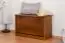 Shoe cabinet solid pine wood, Oak colour rustic Junco 216 - Measurements: 45 x 72 x 30 cm (H x W x D)
