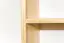 Wall shelf solid, natural pine wood Junco 284 - Dimensions 70 x 108 x 20 cm