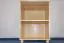Low 83cm Standard Bookcase Junco 53C, solid pine wood, clearly varnished - H83 x W60 x D42 cm