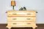3 Drawer chest Pipilo 23, solid pine wood, clearly varnished - H58 x W96 x D54 cm
