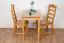 Table Pine Solid wood Alder color Junco 227C (angular) - 110 x 60 cm (W x D)