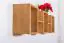 Hanging rack/Wall Shelf pine solid wood Alder color Junco 285 - Dimensions: 33 x 162 x 20 cm (h x W x d)