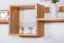 Hanging rack/Wall Shelf pine solid wood Alder color Junco 285 - Dimensions: 33 x 162 x 20 cm (h x W x d)