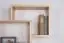 Wall shelf solid, natural pine wood Junco 289 - Dimensions 66 x 88 x 20 cm