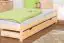 Children's bed / Youth bed solid A14, solid pine wood, clearly varnished, incl. slatted frame - 90 x 200 cm 