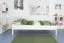 Single bed "Easy Premium Line" K1/1n, solid beech wood, white finish - 90 x 200 cm