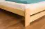 Bed for teenagers solid, natural pine wood A25, including slatted frame - Measurements 160 x 200 cm