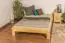 Children's bed / Youth bed A10, solid pine wood, clearly varnished, incl.slatted frame - 140 x 200 cm