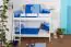 Bunk bed Martin, solid beech wood, convertible, white finish, incl. slatted frames - 90 x 200 cm