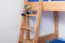 Bunk bed Martin, solid beech wood, convertible, clearly varnished, incl. slatted frames - 90 x 200 cm