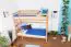 Bunk bed Thomas, solid beech wood, convertible, incl. slatted bed frames – 90 cm x 200 cm
