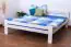Youth bed "Easy Premium Line" K4, solid beech wood, white - 160 x 200 cm