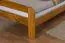 Children's bed / Youth bed A6, solid pine wood, oak finish, incl. slatted frame - 90 x 200 cm