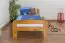 Children's bed / Youth bed A6, solid pine wood, oak finish, incl. slatted frame - 90 x 200 cm