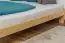 Futon bed/solid pine wood bed natural A10, including slats - Dimensions 160 x 200 cm