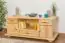 Sideboard Pipilo 17, 3 drawer, 2 door, solid pine wood, clearly varnished - H58 x W139 x D54 cm