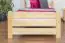 Children's bed / Youth bed solid, natural beech wood 84, includes slatted frame - Dimensions 90 x 200 cm