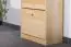 Shoe cabinet 002 solid, natural pine wood - Dimensions 150 x 58 x 29 cm (H x B x T)
