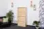 Shoe cabinet 001 solid, natural pine wood - Dimensions 150 x 72 x 29 cm (H x B x T)