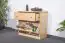 Shoe cabinet 014 solid, natural pine wood - Dimensions 62 x 72 x 29 cm (H x B x T)