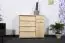 Shoe Cabinet 008 natural solid pine wood  - Measurements 80 x 90 x 40 cm (h x w x d)