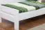 Children's bed / kid bed "Easy Premium Line" K2, solid beech wood, White lacquered - measurements: 90 x 190 cm