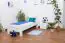 Children's bed / Youth bed "Easy Premium Line" K2, solid beech wood, white - 90 x 200 cm