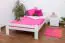 Single bed "Easy Premium Line" K4, solid beech wood, white - 120 x 200 cm 