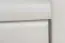158cm Drawer Bookcase Junco 47A, solid pine, white finish - H158 x W100 x D42 cm