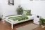 Single bed "Easy Premium Line" K4, solid beech wood, white - 120 x 200 cm 
