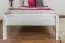 Children's bed / Youth bed solid pine wood, in a white paint finish 86, includes slatted frame - Dimensions 90 x 200 cm
