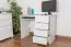 Desk solid pine wood, painted white Junco 191 - Dimensions 75 x 100 x 55 cm