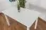 Dining Table Junco 228C, solid pine wood, white finish - H75 x W70 x L120 cm