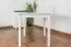 Dining Table Junco 233C, solid pine wood, white finish - H75 x W80 x D80 cm