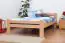 Single bed "Easy Premium Line" K4, solid beech wood, clearly varnished - 120 x 200 cm 