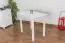 Dining Table Junco 227A, solid pine wood, white finish - H75 x W60 x L90 cm