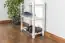 Shoe rack solid beech wood, in a white paint finish Junco 224 - Dimensions 70 x 58 x 26 cm