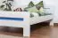 Single bed "Easy Premium Line" K6, solid beech wood, white - 140 x 200 cm