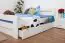 Youth bed "Easy Premium Line" K6 incl. 2 drawers and 1 cover plate, solid beech wood, white - 160 x 200 cm 
