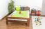 Children's bed / Youth bed solid pine wood nut brown A6, includes slatted frame - Dimensions 120 x 200 cm