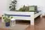 Double bed "Easy Premium Line" K6, 160 x 200 cm solid beech wood, white lacquered