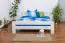 Youth bed "Easy Premium Line" K6, solid beech wood, white - 180 x 200 cm 