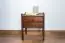 Bedside table solid pine wood nut colored 003 - Dimensions 52 x 40 x 33 cm (H x B x T)