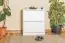 Shoe cabinet solid pine wood, in a white paint finish Junco 214 - Dimensions 80 x 72 x 30 cm
