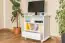 TV cabinet solid pine wood, in a white paint finish Junco 199 - Dimensions 66 x 72 x 44 cm